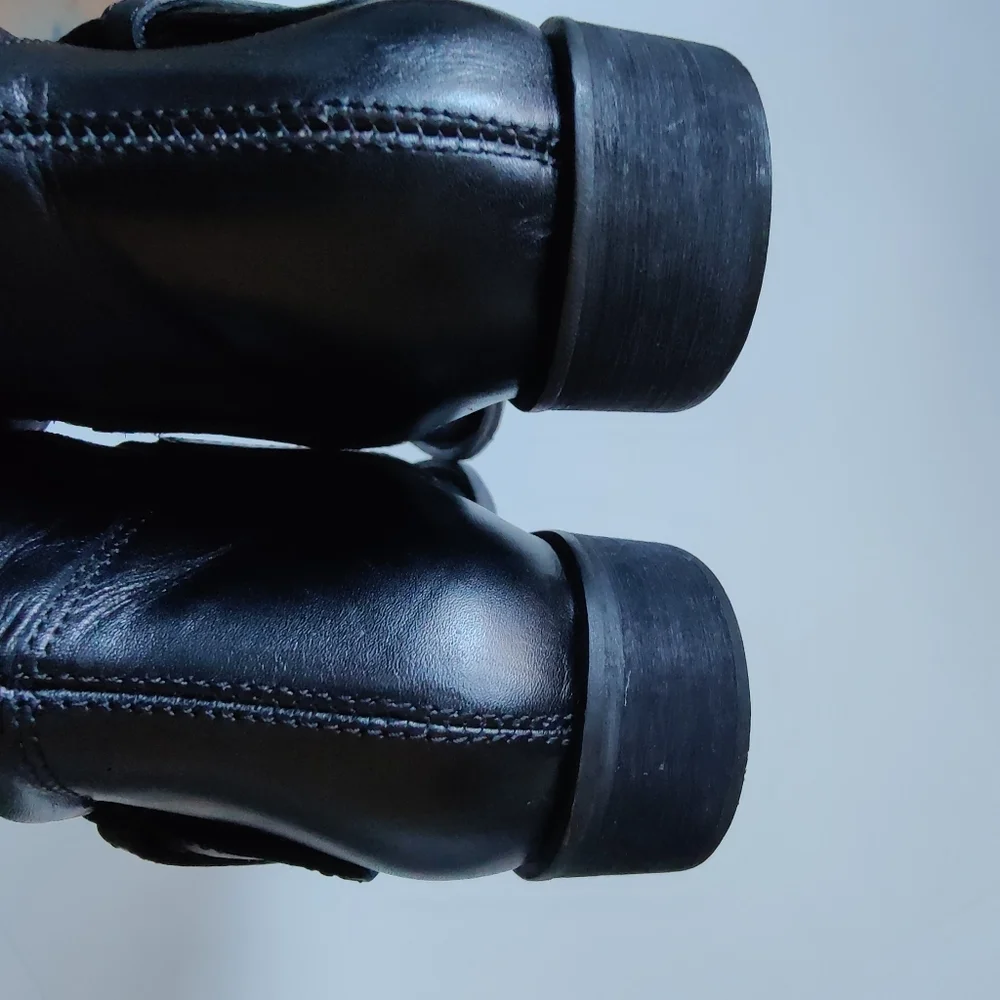 NWOT Donald J. Pliner Gale Black Knee High Boots